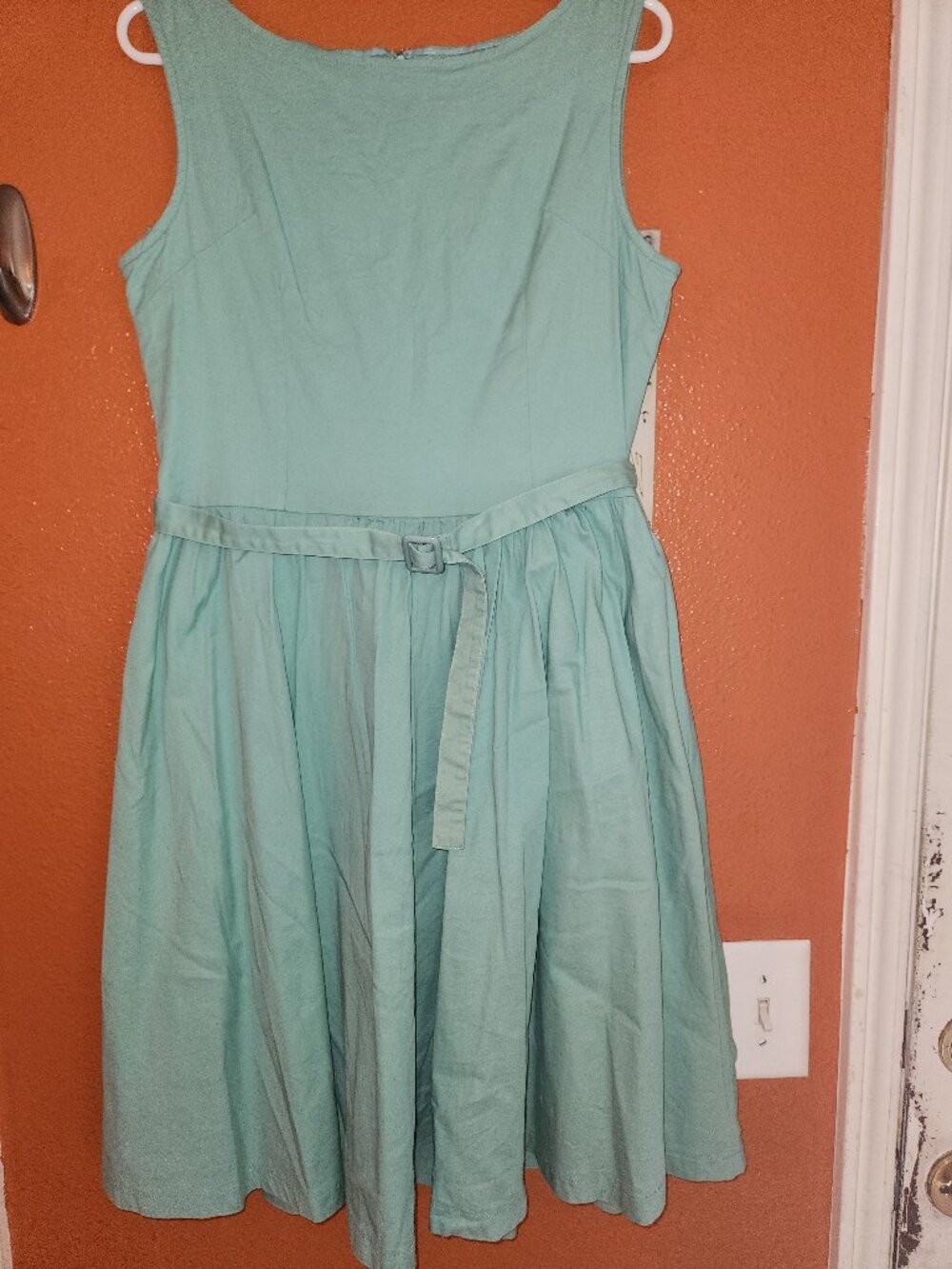 Mint green 50s style dress